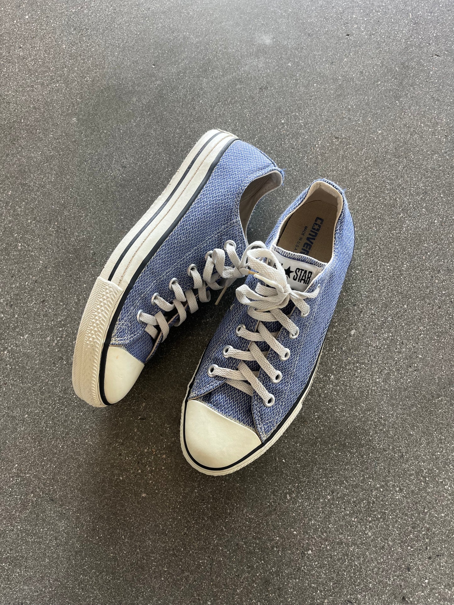 80’S MADE IN USA LAVENDER CONVERSE LOW - 8.5 US MEN