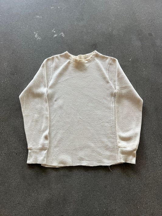 70’S CREAM ARMY WAFFLE THERMAL - M