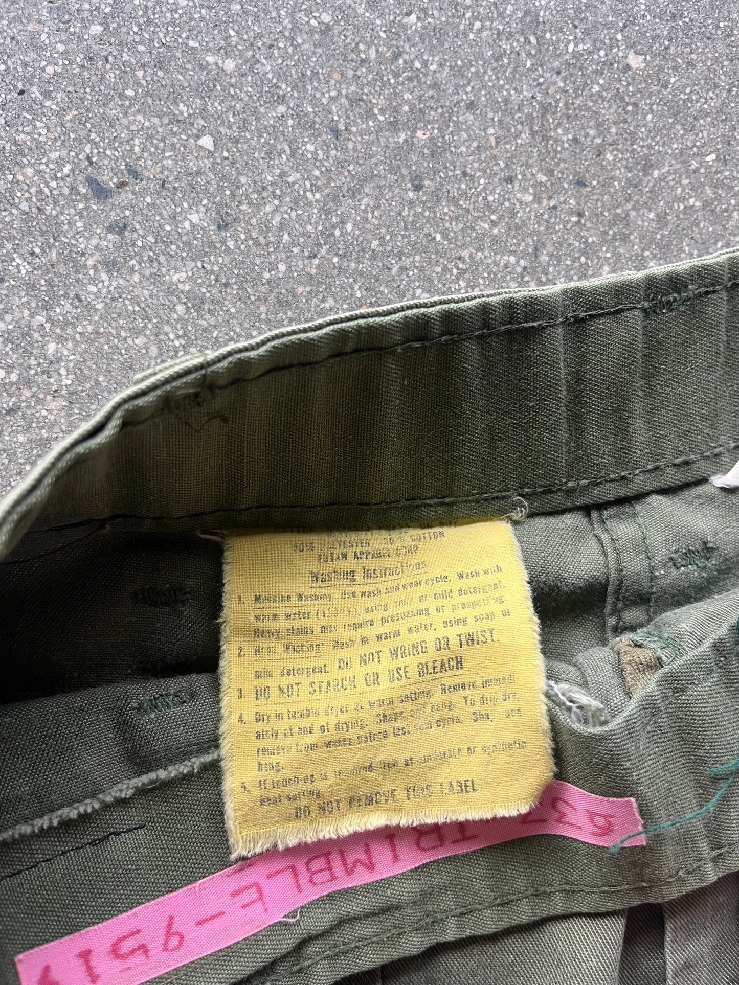 70’S MILITARY OG 507 PANTS - 32