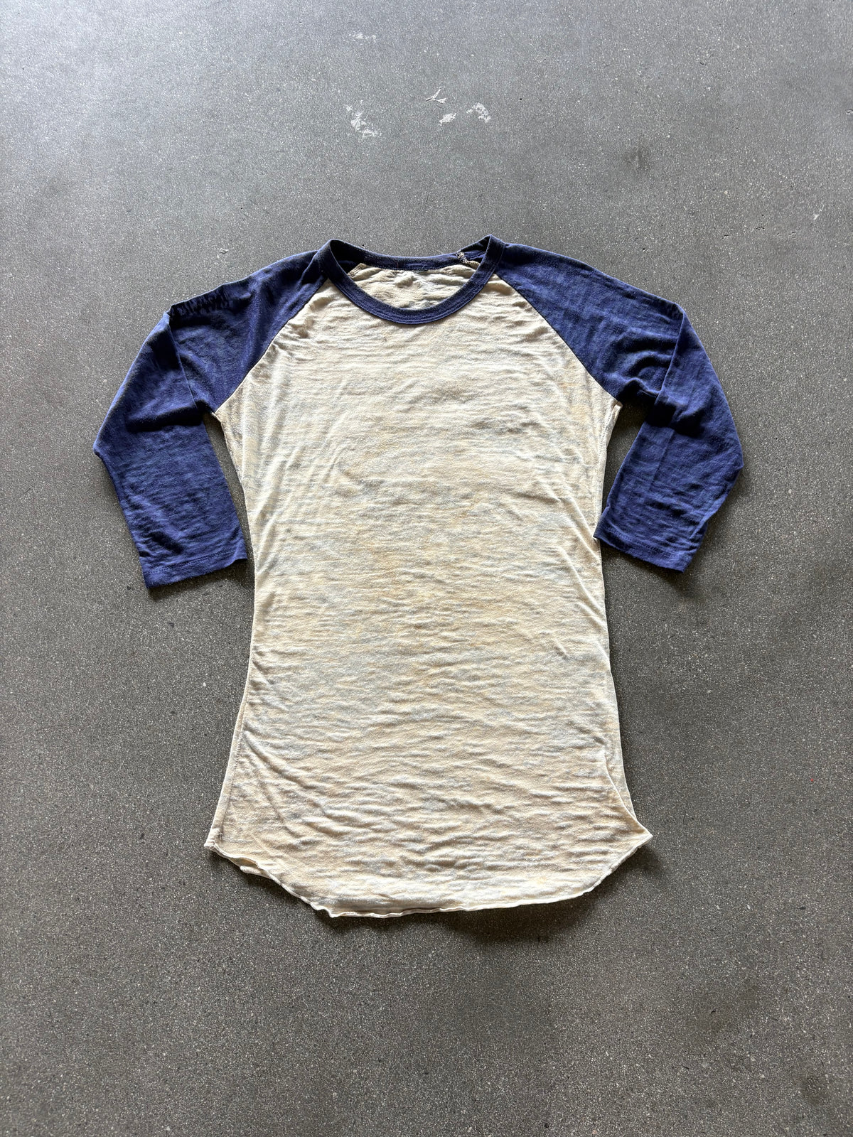 80’S SLUB “55” BASEBALL WOMENS JERSEY - S