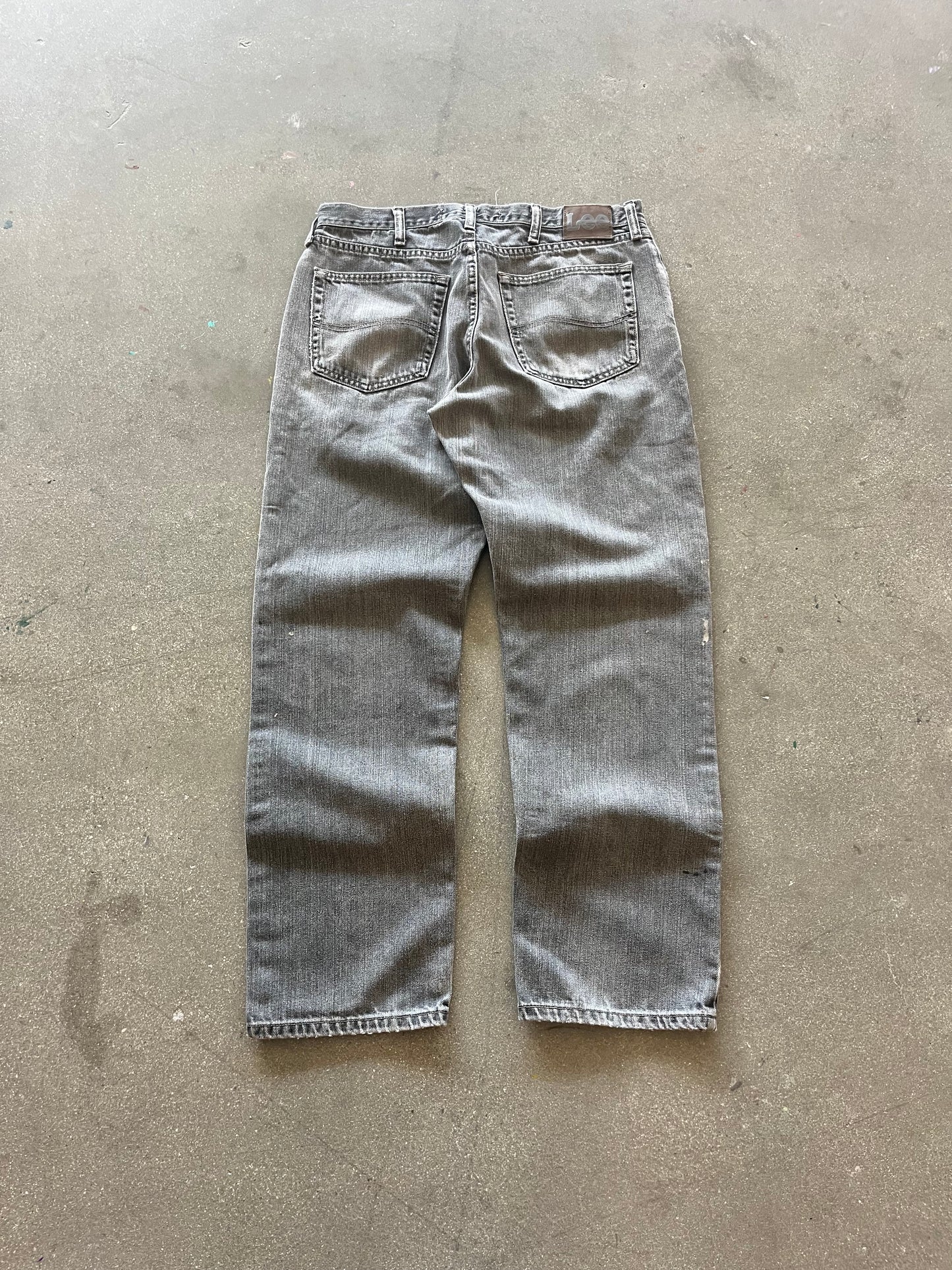 2000’S FADED CEMENT LEE’S PAINT SPLATTER DENIM - 33