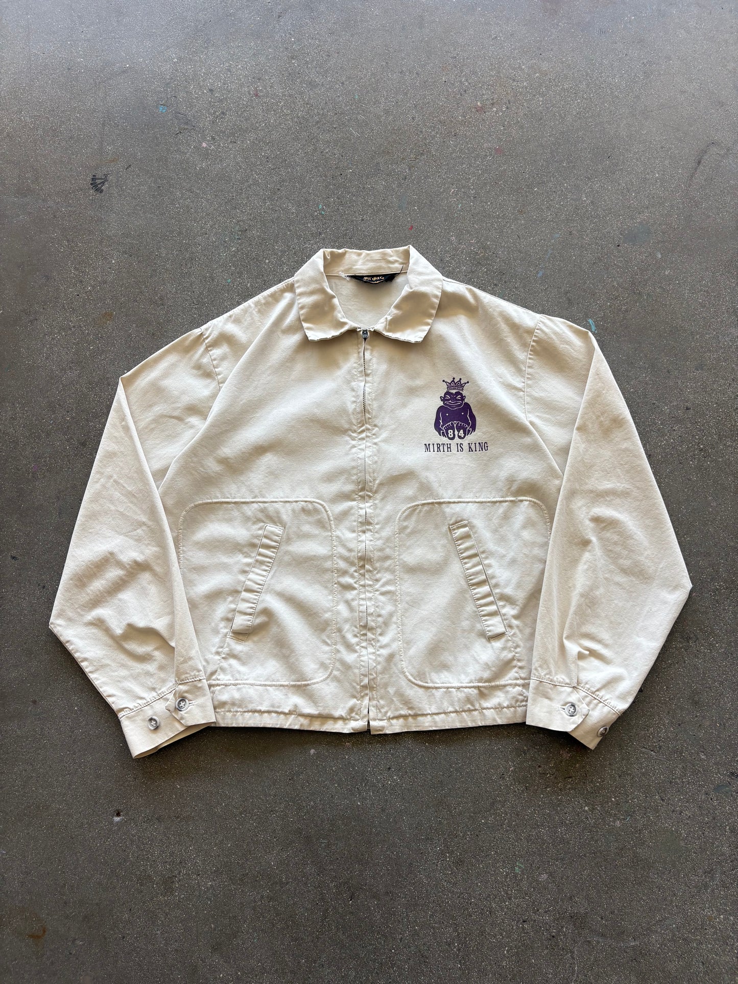 60’S “MIRTH IS KING” HARRINGTON JACKET - S