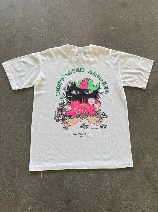 90’S “DESIGNATED DRINKER” TEE - L