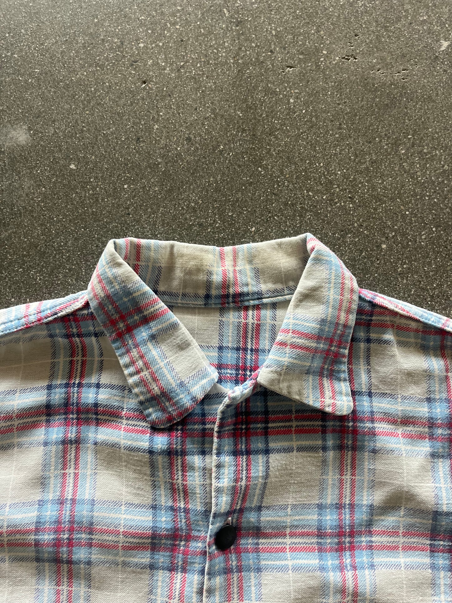 60’S TWO POCKET LOOP CAMP COLLAR SHIRT - S