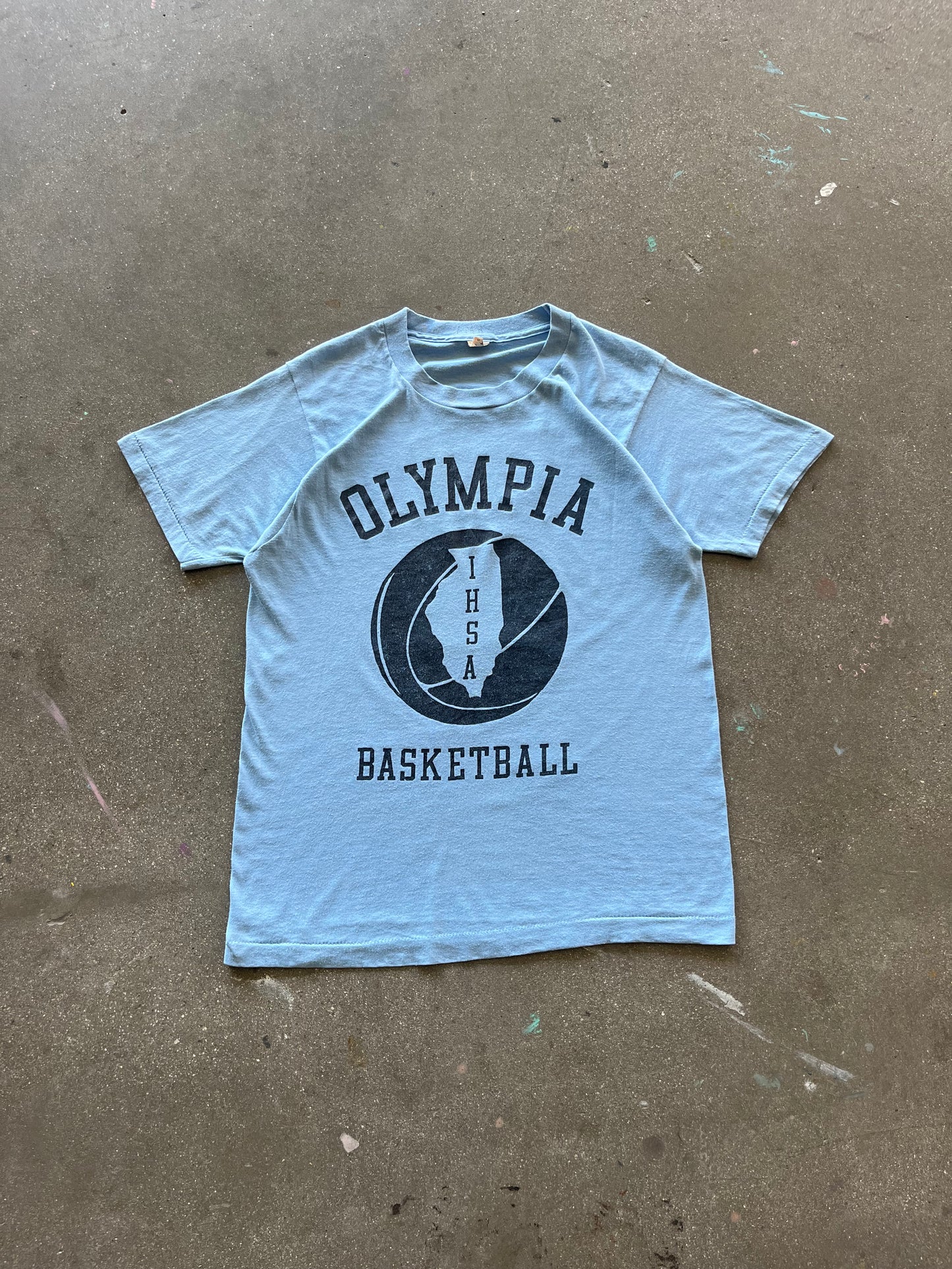 80’S “OLYMPIA BASKETBALL” TEE - M