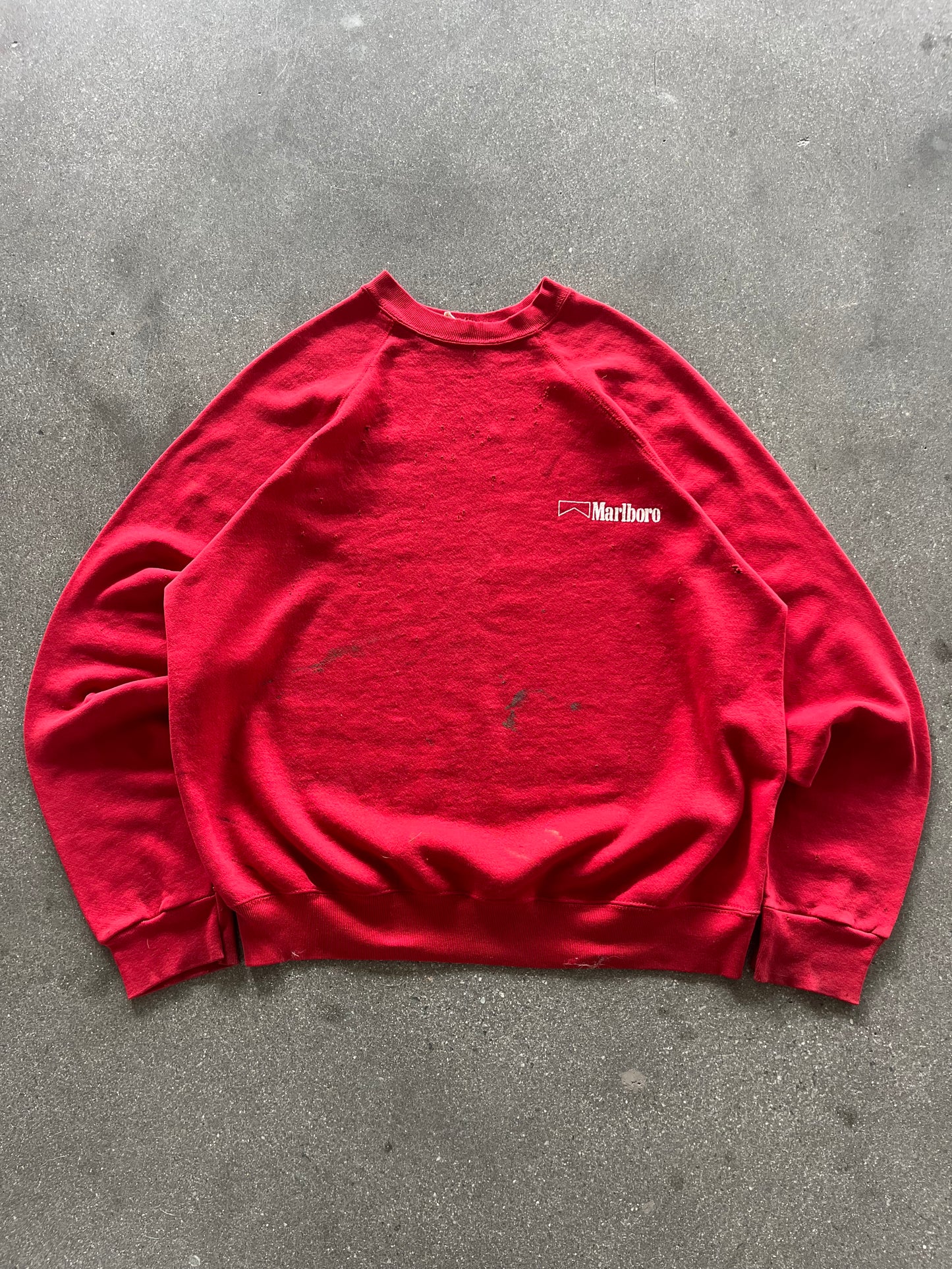 90’S RED MARLBORO CREWNECK - BOXY L