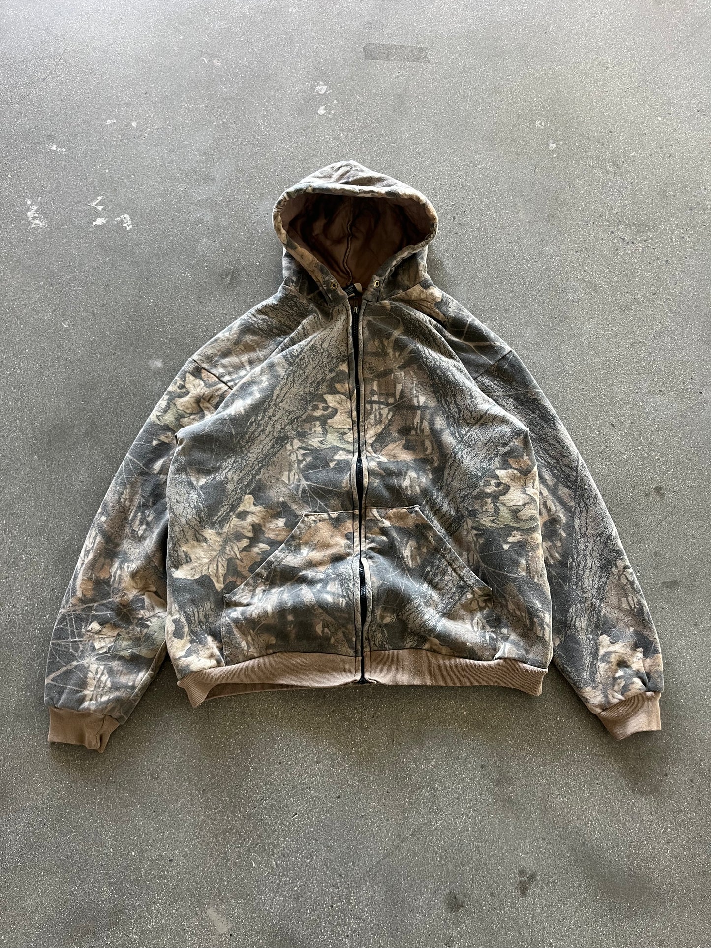 90’S REALTREE CAMO ZIP UP HOODIE - BOXY L