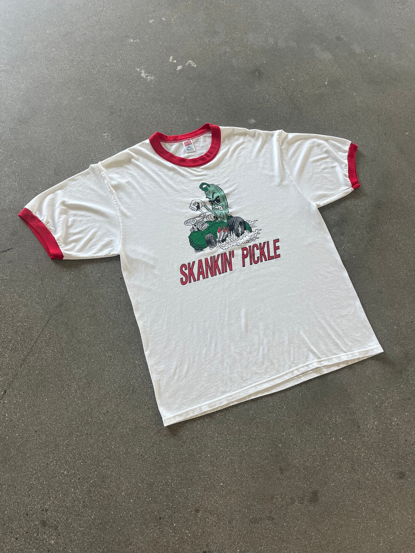 90’S “SKANKIN’ PICKLE” RINGER TEE - L/XL