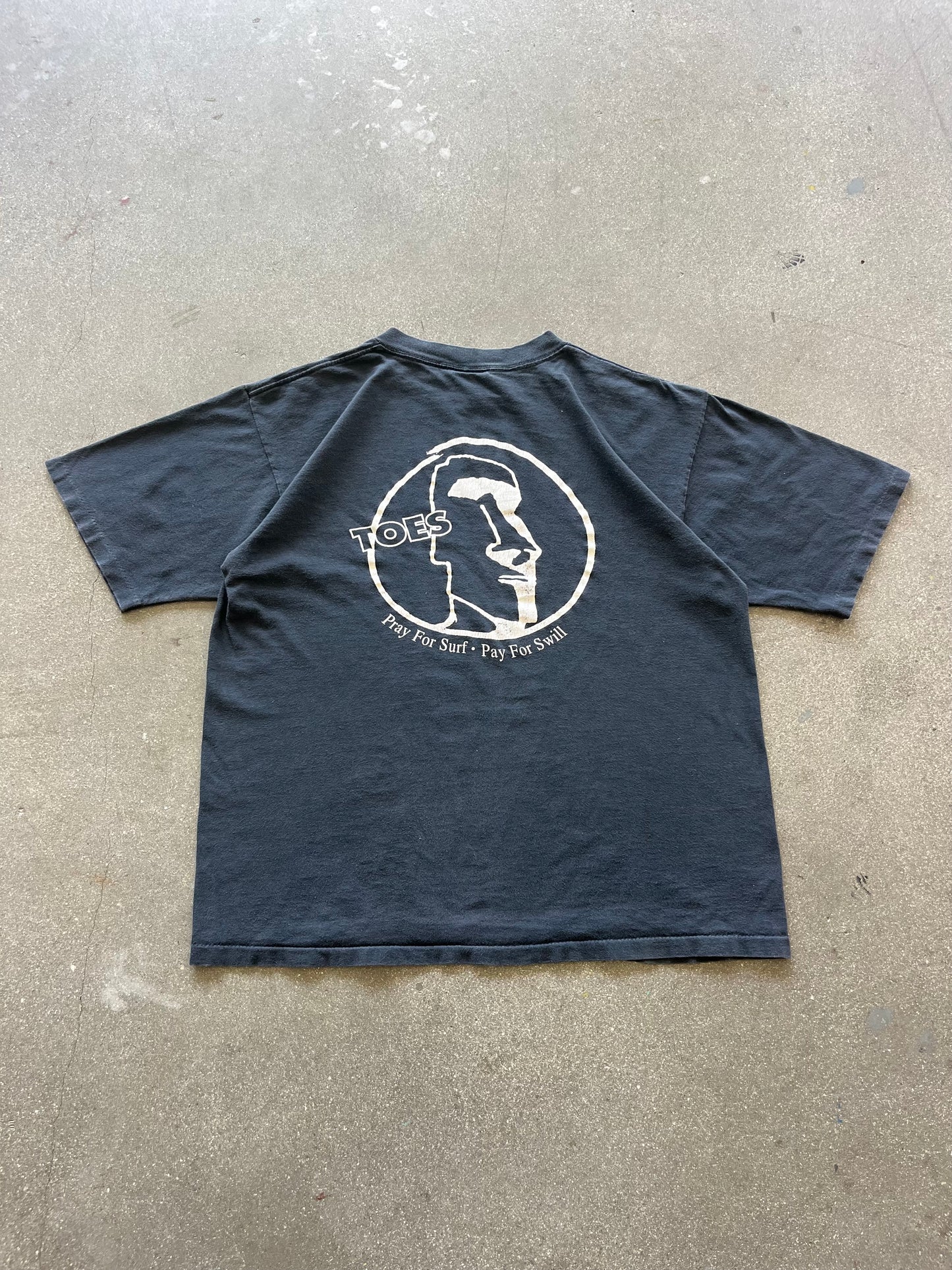 90’S “TOES TAVERN” SURF TEE - BOXY L