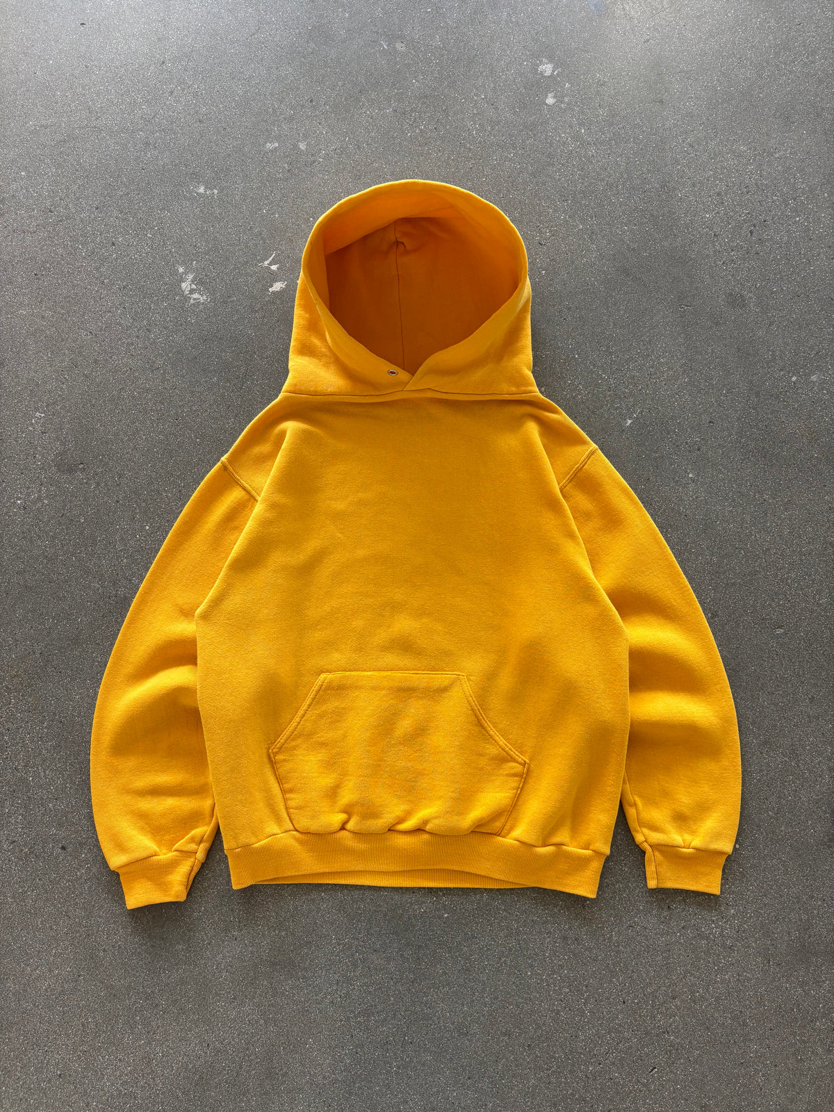 70’S MUSTARD YELLOW RUSSELL HOODIE - S