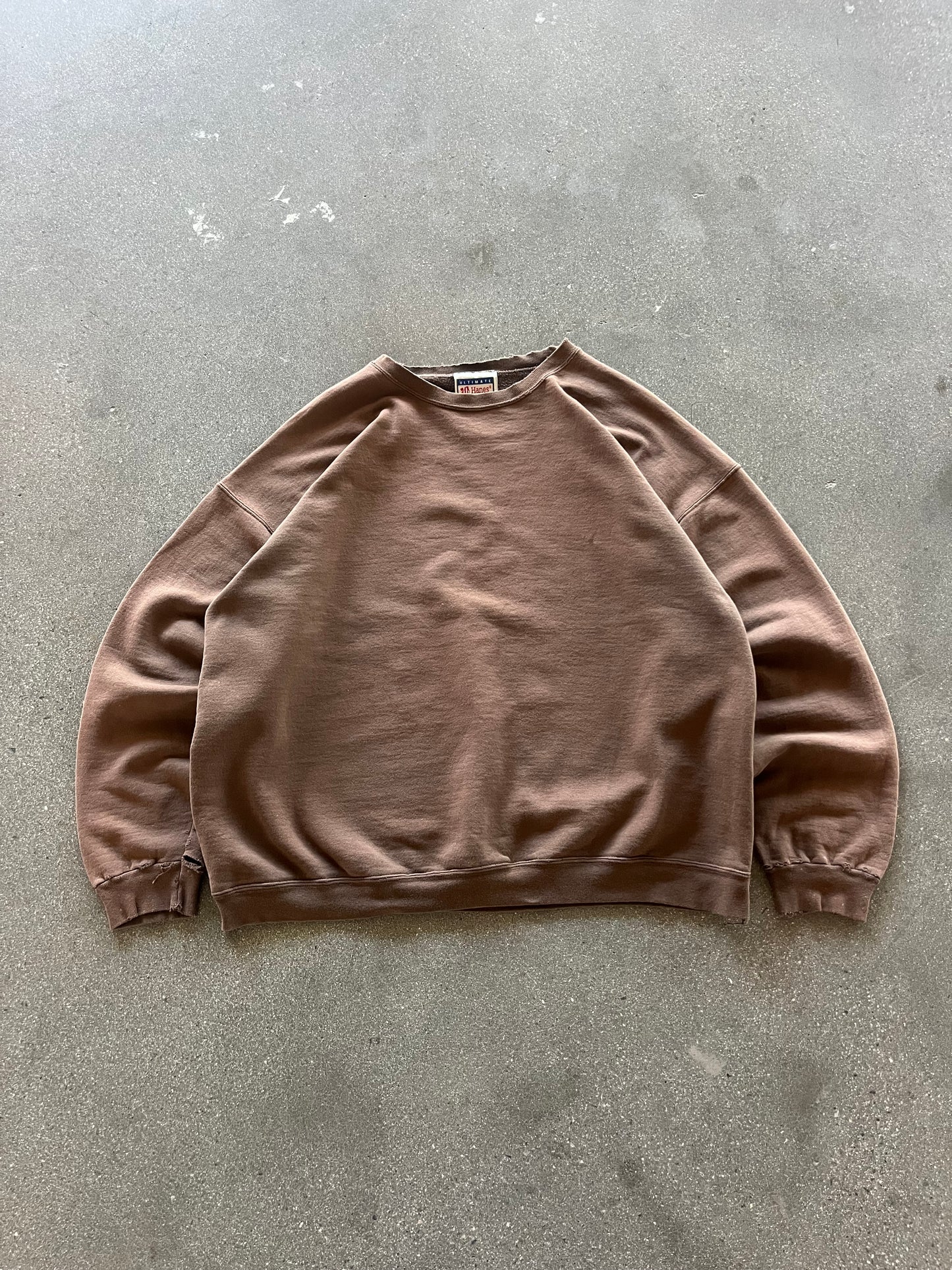 90’S CHOCOLATE BROWN CREWNECK - BOXY L