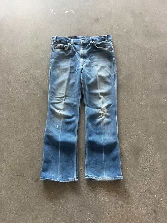 90’S LIGHT WASH BOOTCUT ORANGE TAB LEVI’S 517 - 34