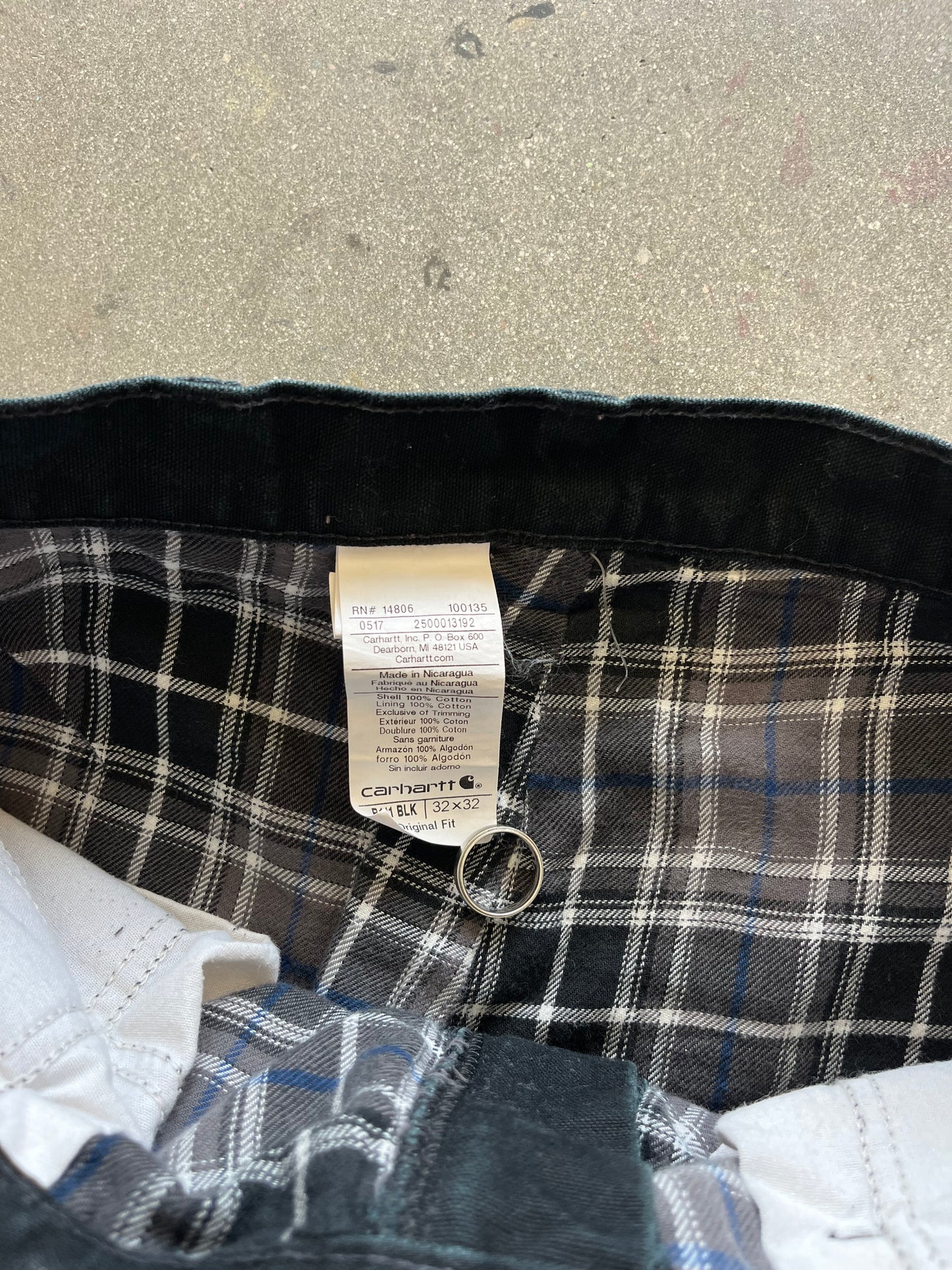 90’S JET BLACK CARHARTT CARPENTERS - 32
