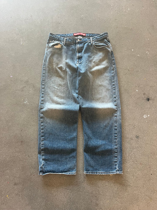 2000’S FADED WIDE LEG GUESS DENIM - 34