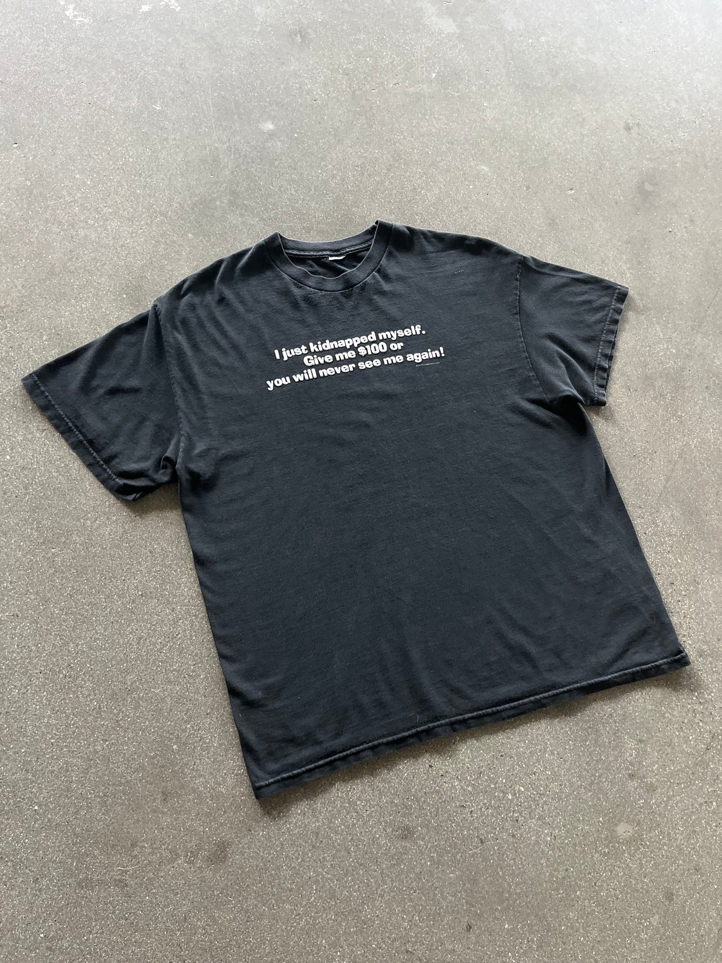 2000’S “GIMME $100 DOLLARS!” TEE - BOXY L