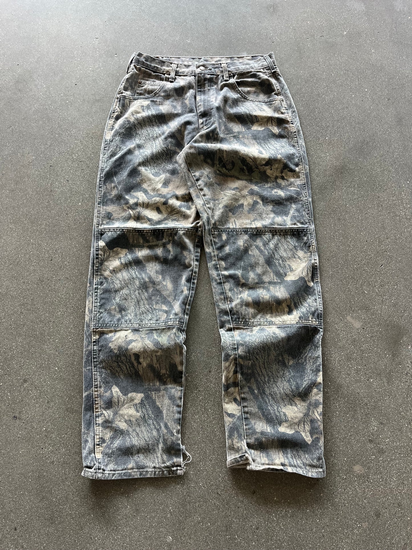 90’S REALTREE CAMO DOUBLE KNEE WRANGLERS - 32