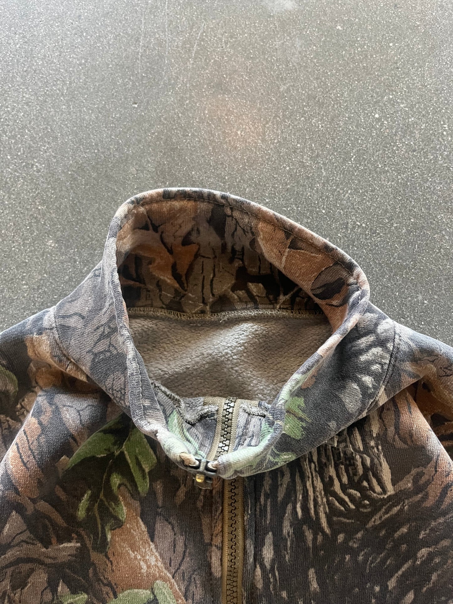 90’S REALTREE CAMO QUARTER ZIP - BOXY L