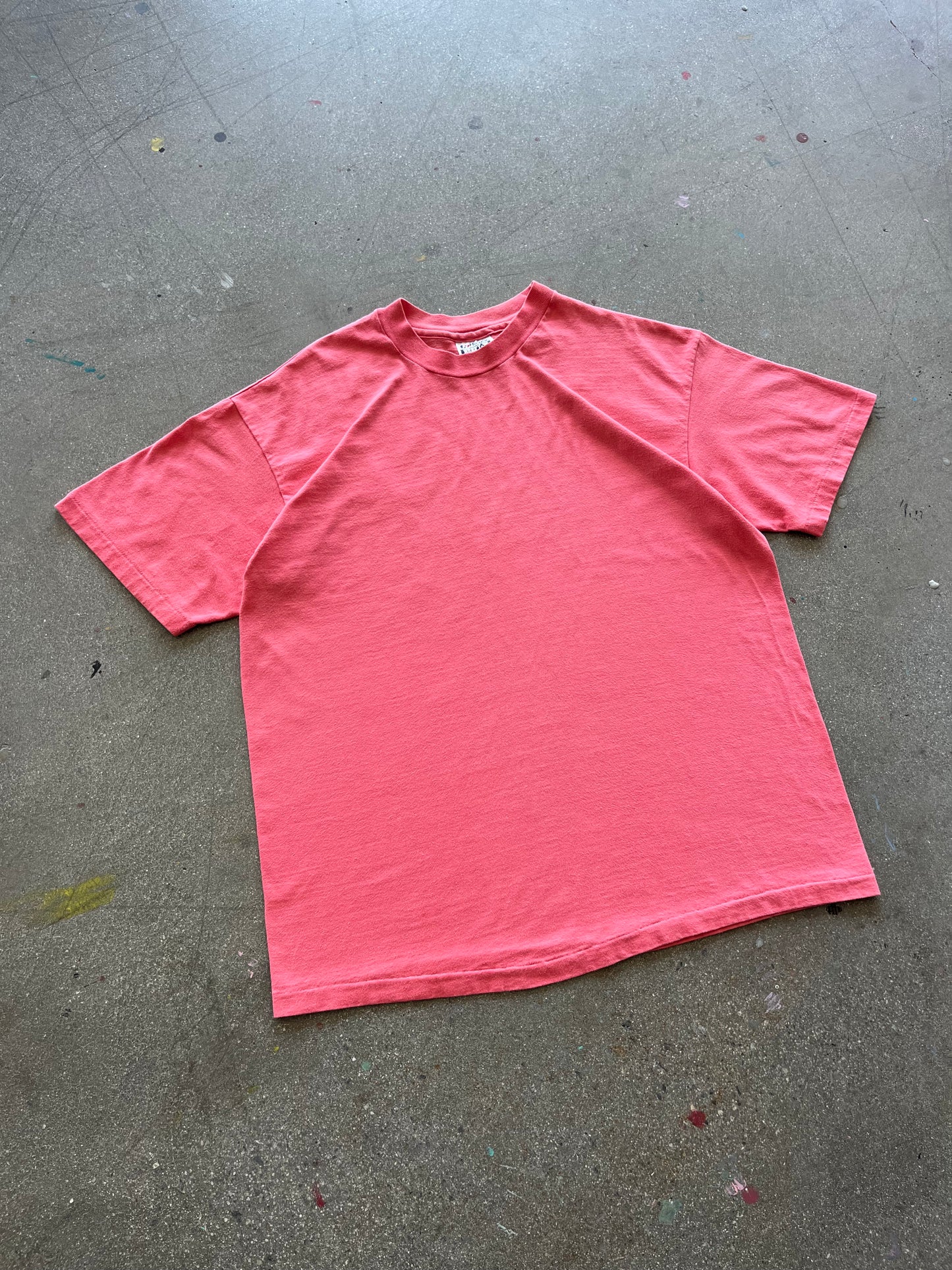 90’S SALMON BLANK TEE - L
