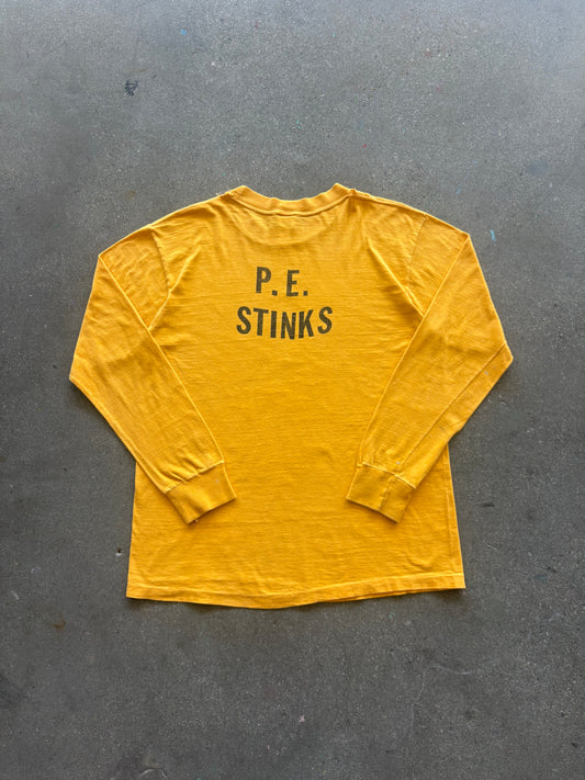 90’S “P.E. STINKS” LONGSLEEVE - L