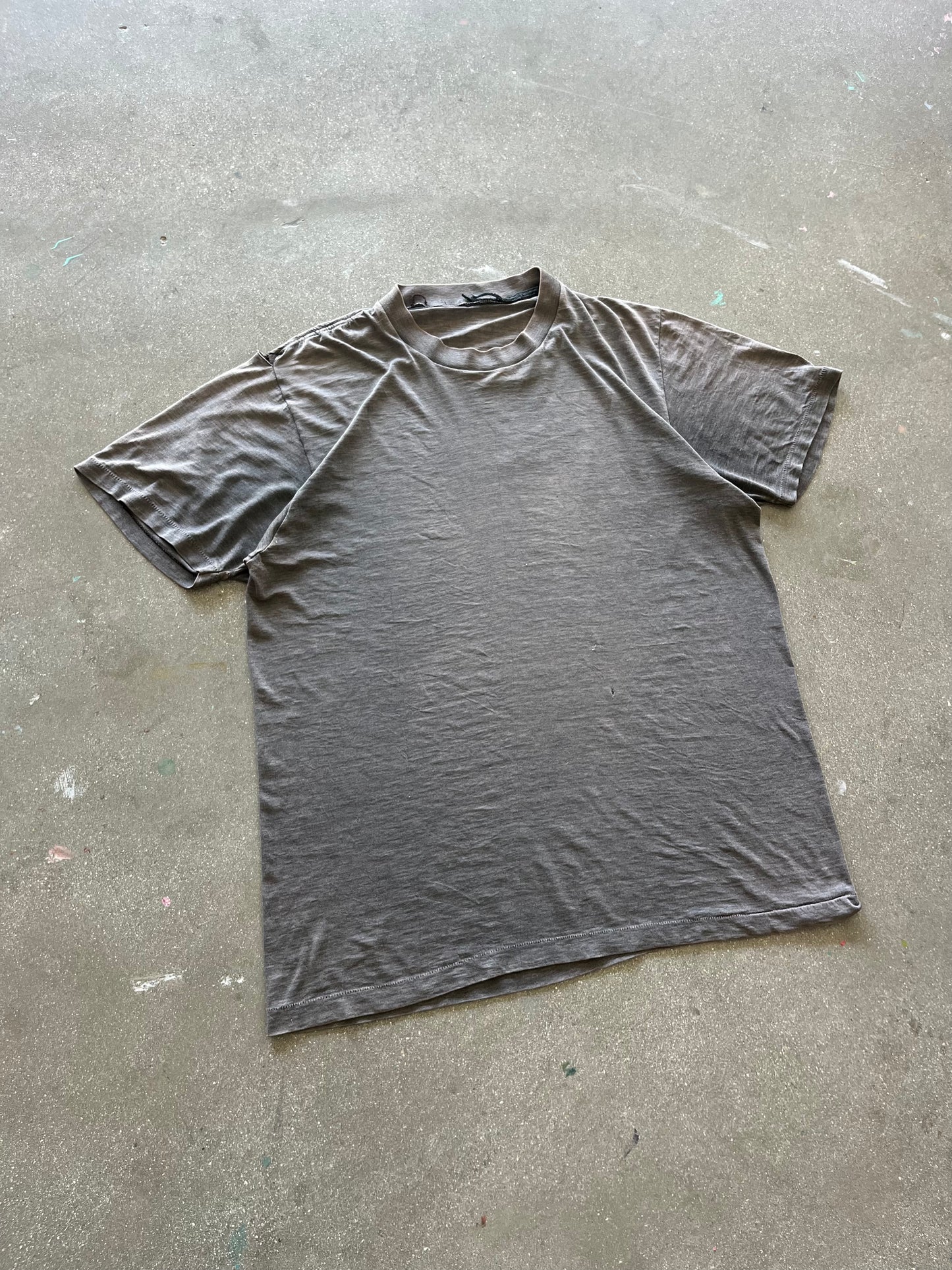 80’S FADED CHARCOAL BLANK - M/L