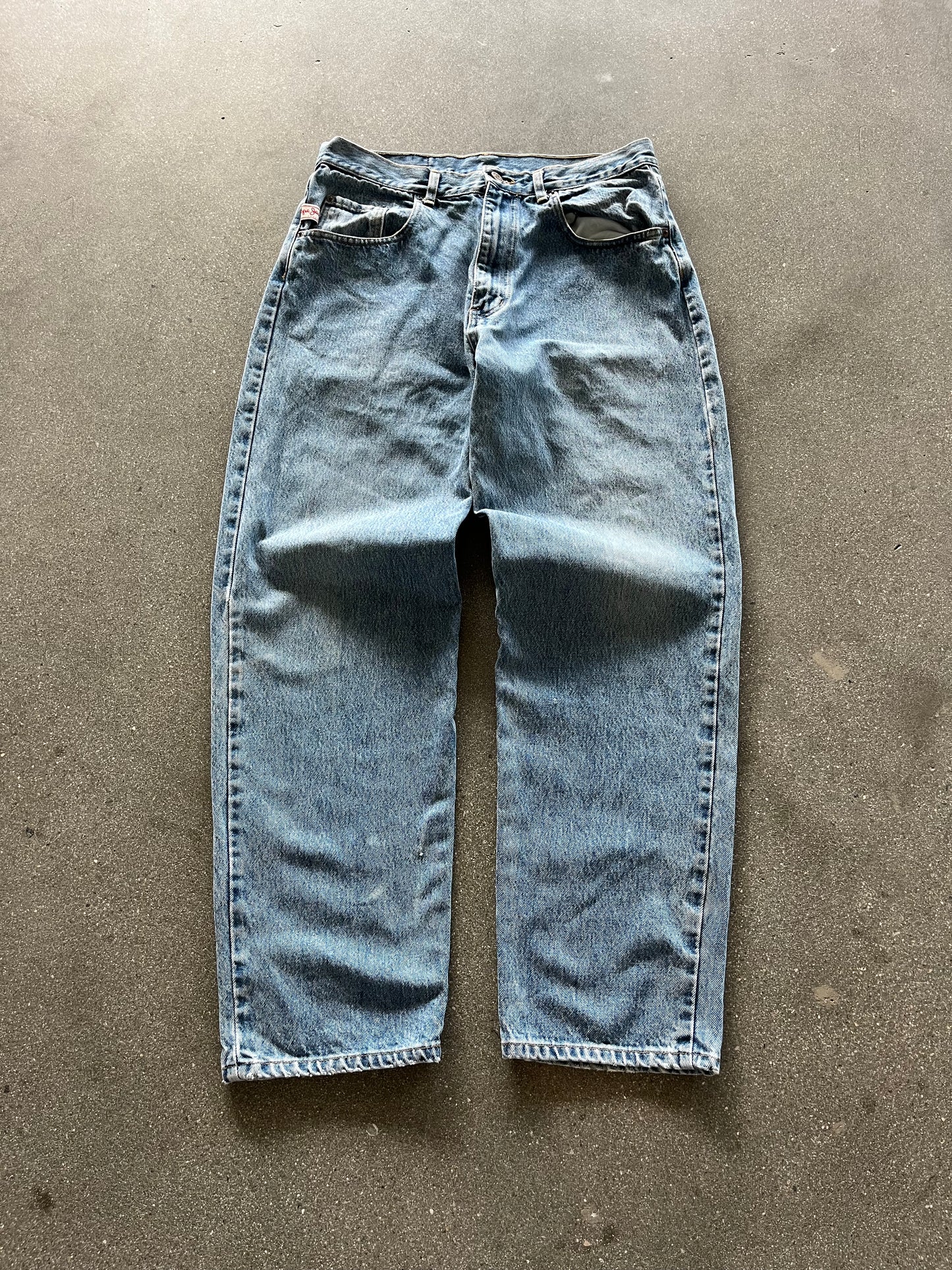 90’S BAGGY PEPE LONDON LIGHT WASH JEANS - 33