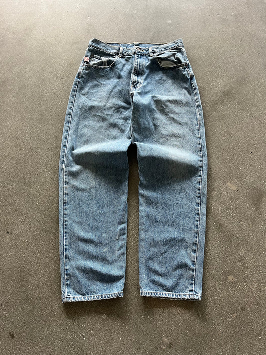 90’S BAGGY PEPE LONDON LIGHT WASH JEANS - 33