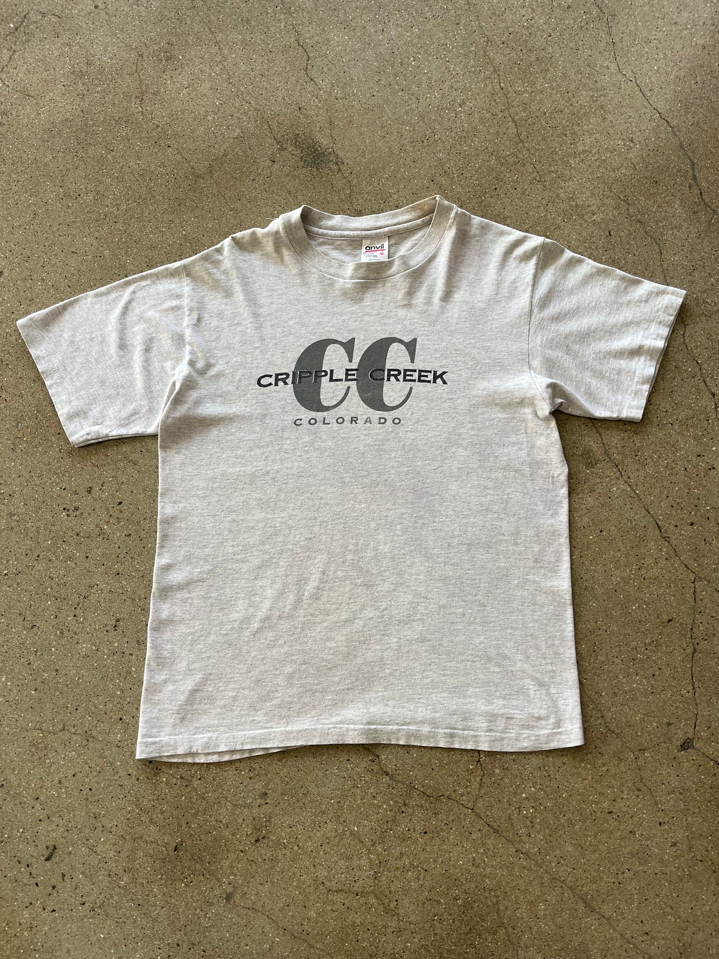 90’S GRAY “CRIPPLE CREEK” TEE - M