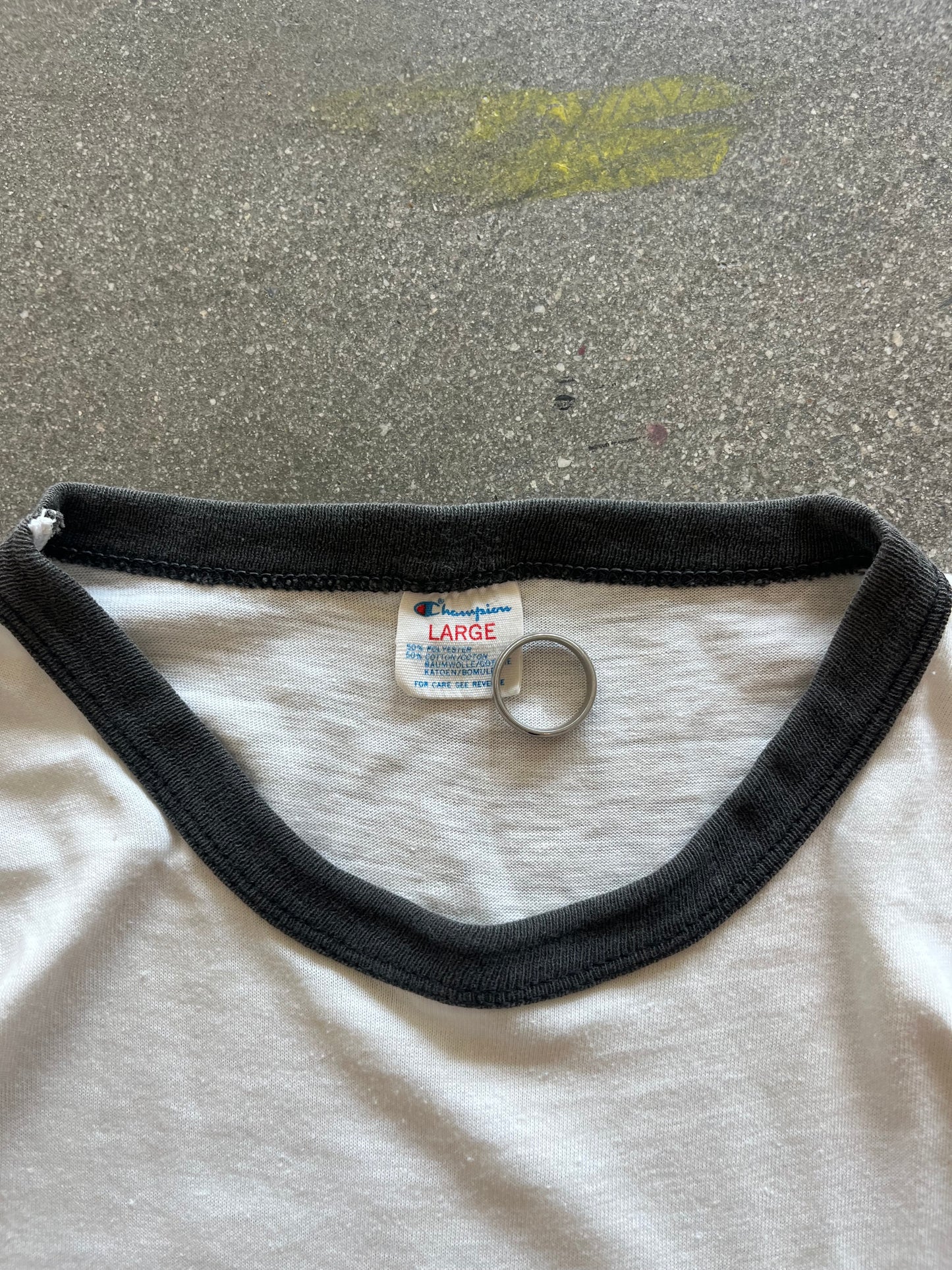 80’S CHAMPION “MITTY FOOTBALL” RINGER - M