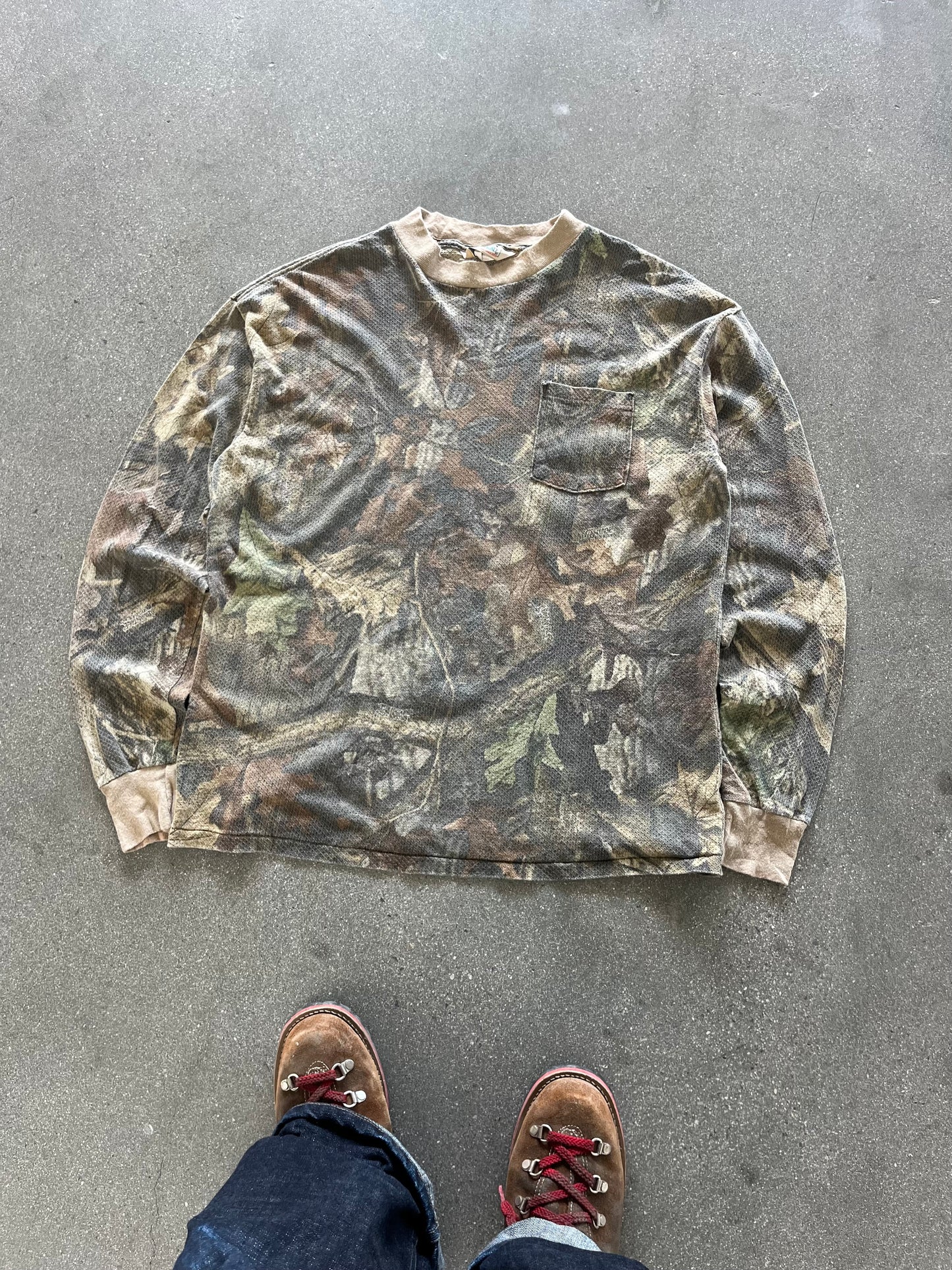 90’S REALTREE CAMO WAFFLE THERMAL - BOXY L