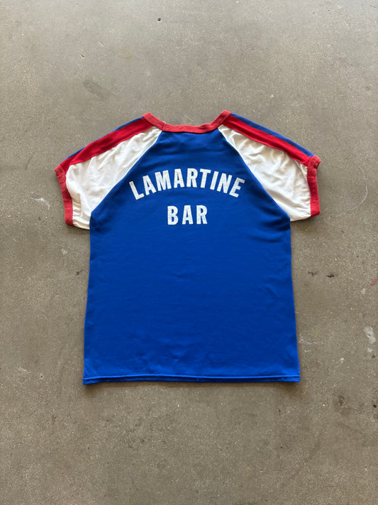 70’S NYLON “LAMARTINE BAR” JERSEY - M/L