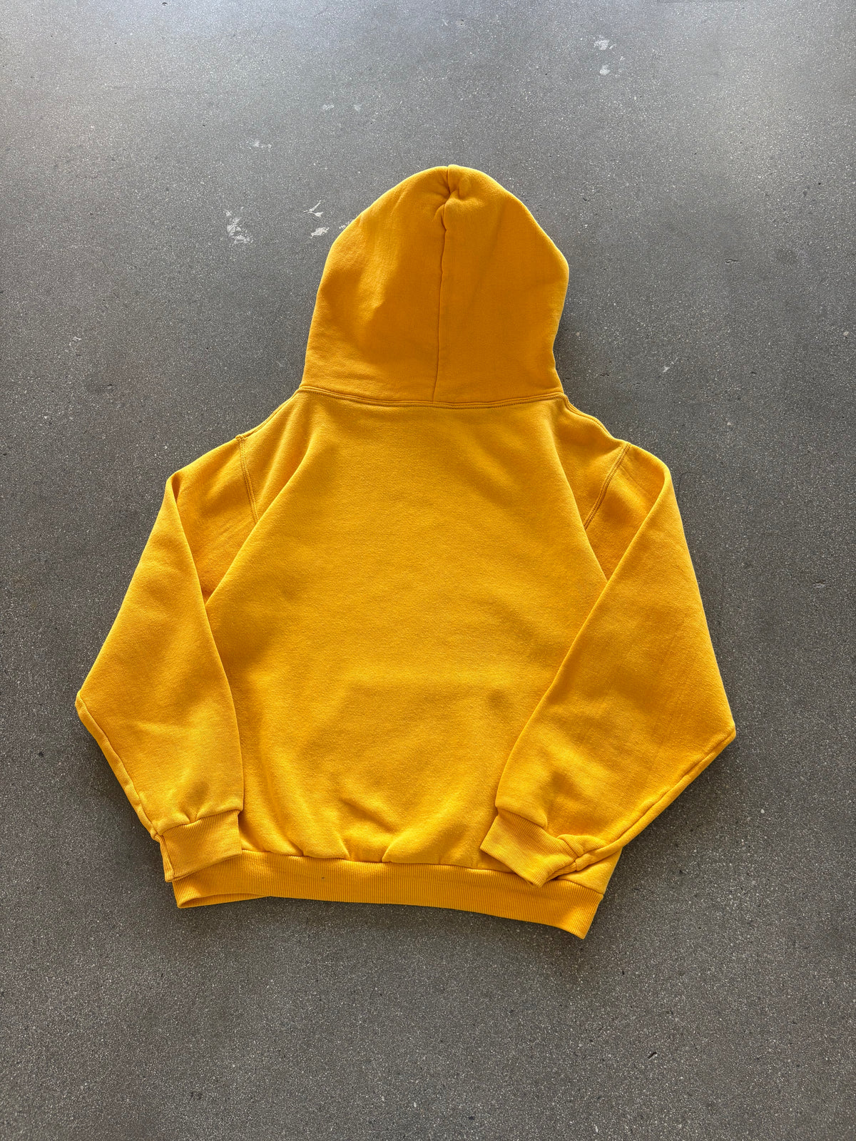 70’S MUSTARD YELLOW RUSSELL HOODIE - S