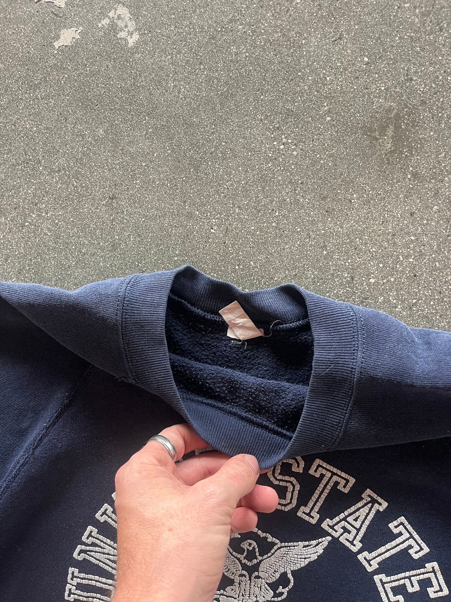 80’S NAVY “AIR FORCE” RAGLAN CREWNECK - BOXY L