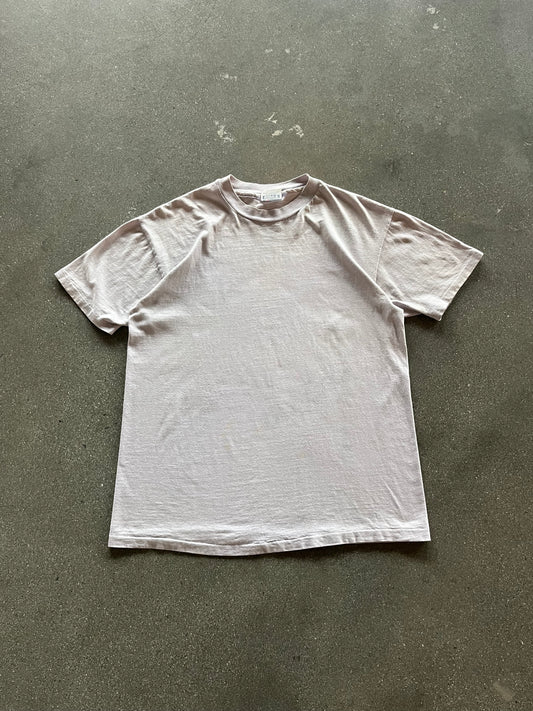 90’S LAVENDER HANES BEEFY BLANK - L