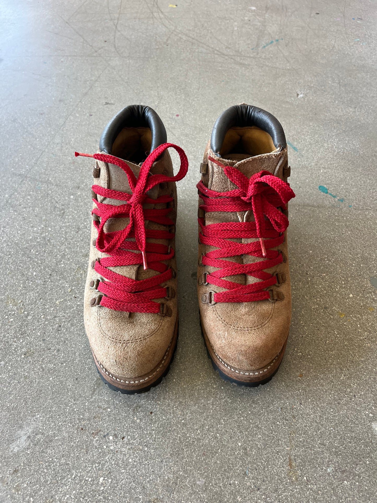 90’S JOHN MUIR SUEDE BROWN HIKING BOOTS - 7.5 US MEN