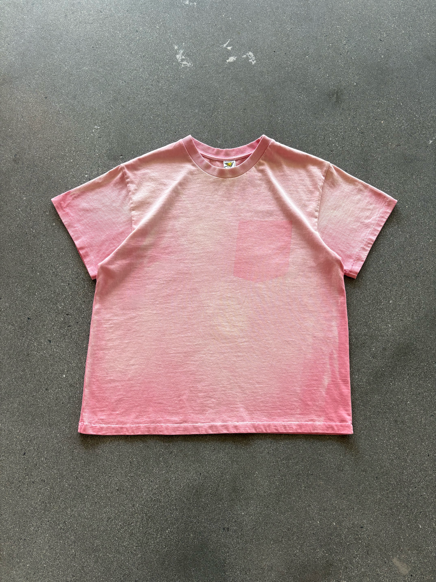 BUBBLEGUM GHOST POCKET TEE (MADE TO ORDER)