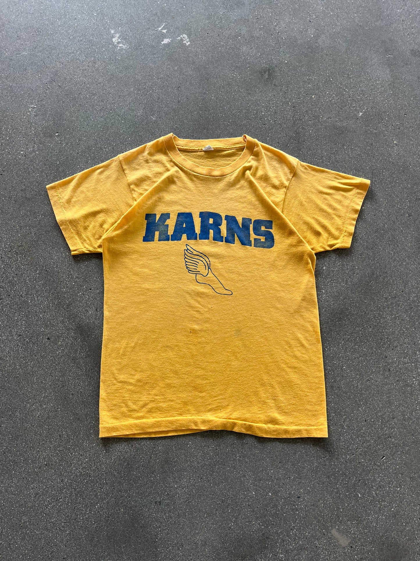 80’S “KARNS” TRACK BABY TEE - S