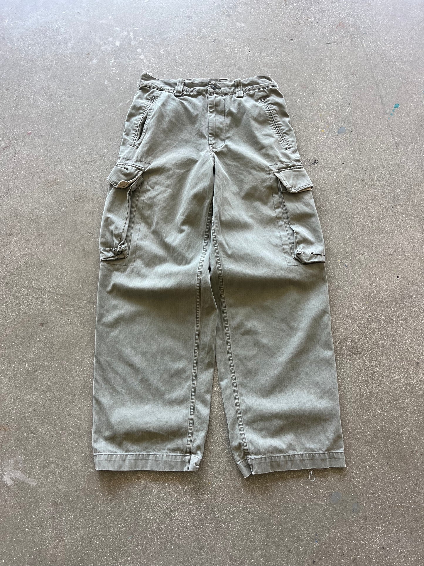 2000’S BAGGY SAGE GREEN CARGOS - 32
