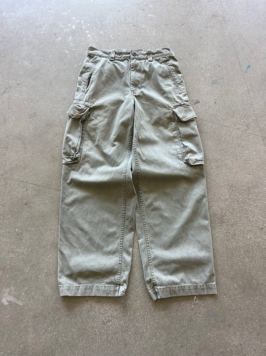 2000’S BAGGY SAGE GREEN CARGOS - 32