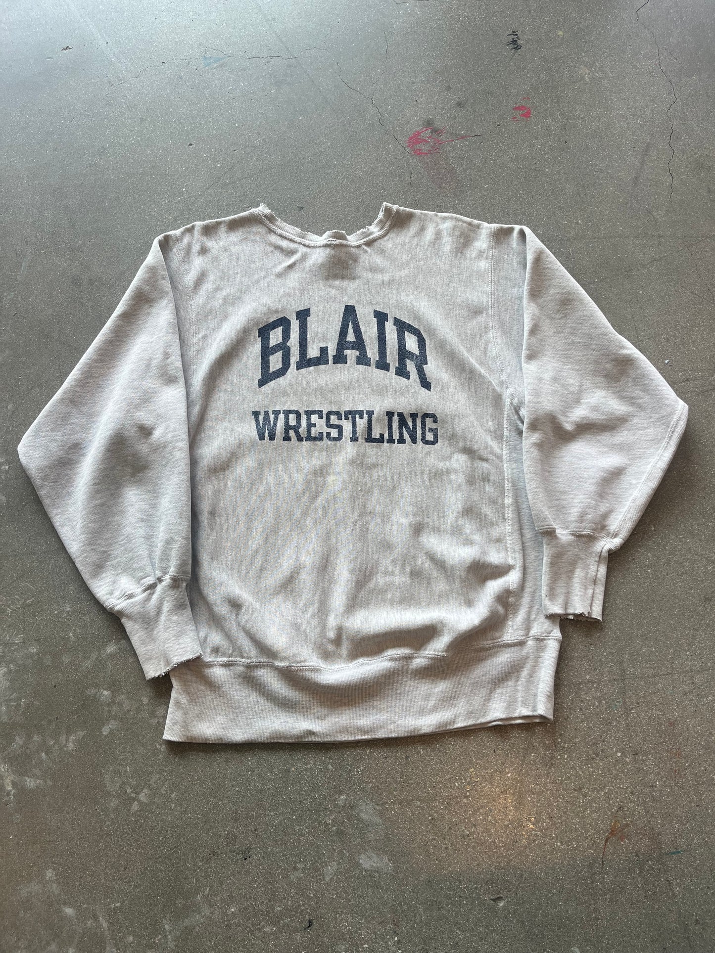 80’S “BLAIR WRESTLING” CHAMPION REVERSE WEAVE - L/XL