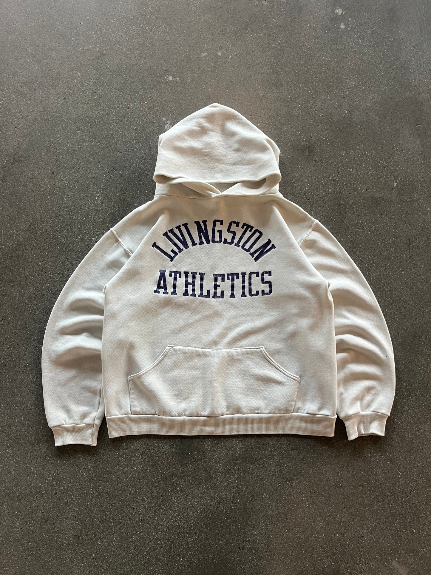 70’S “LIVINGSTON ATHLETICS” RUSSELL HOODIE - S/M