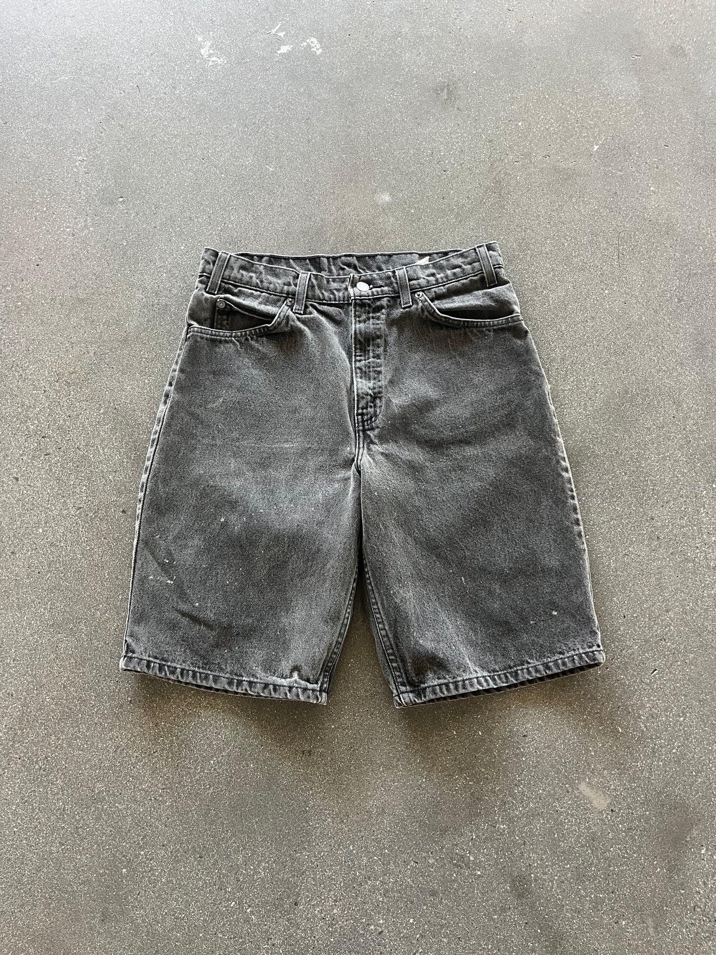 90’S FADED ORANGE TAB LEVI’S 550 JORTS - 32