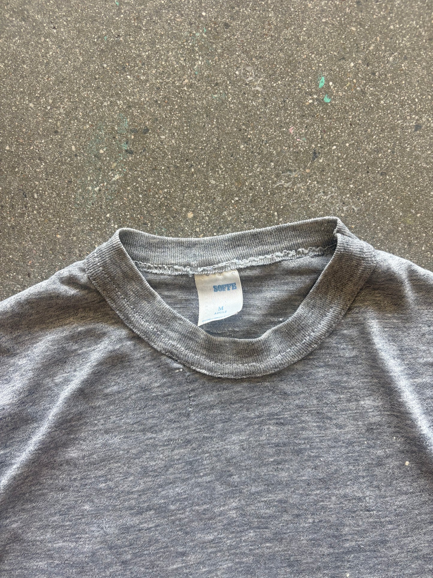 80’S HEATHER GRAY 50/50 BLANK - S