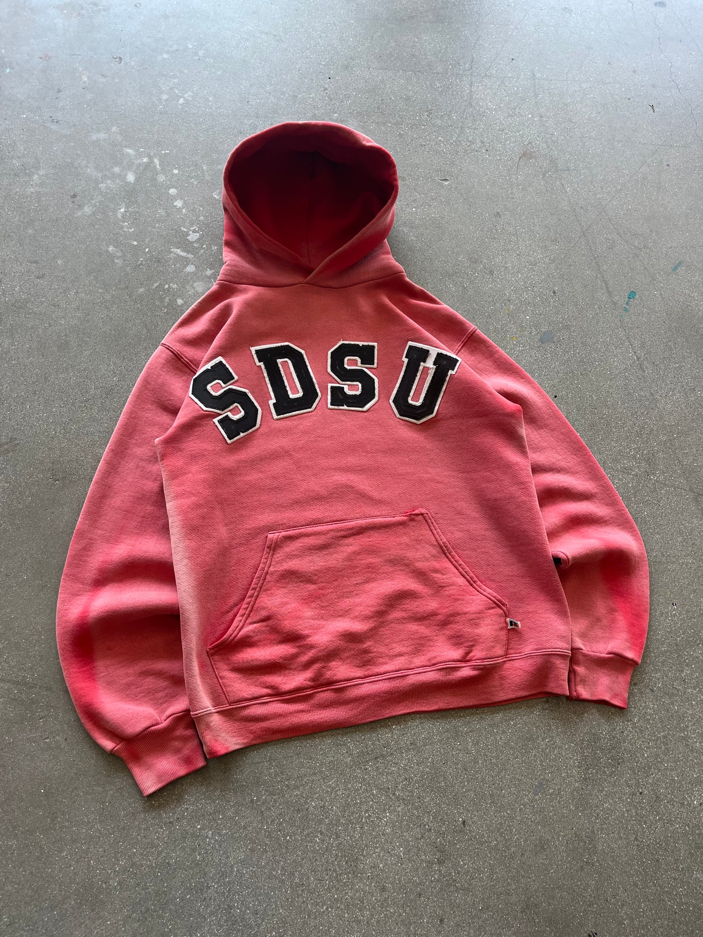 90’S SUNFADED “SDSU” RUSSELL HOODIE - M/L