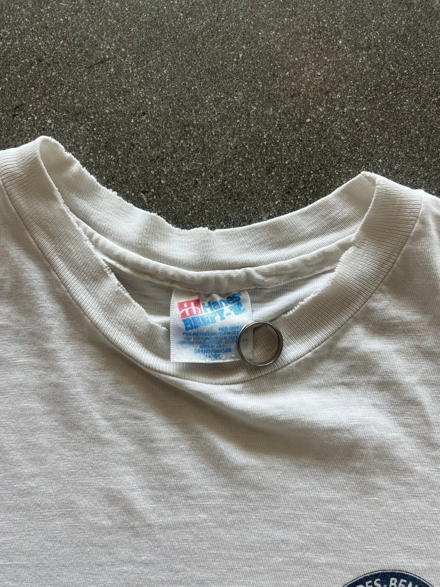 90’S DISTRESSED “MERCEDES BENZ CLUB” TEE - BOXY L