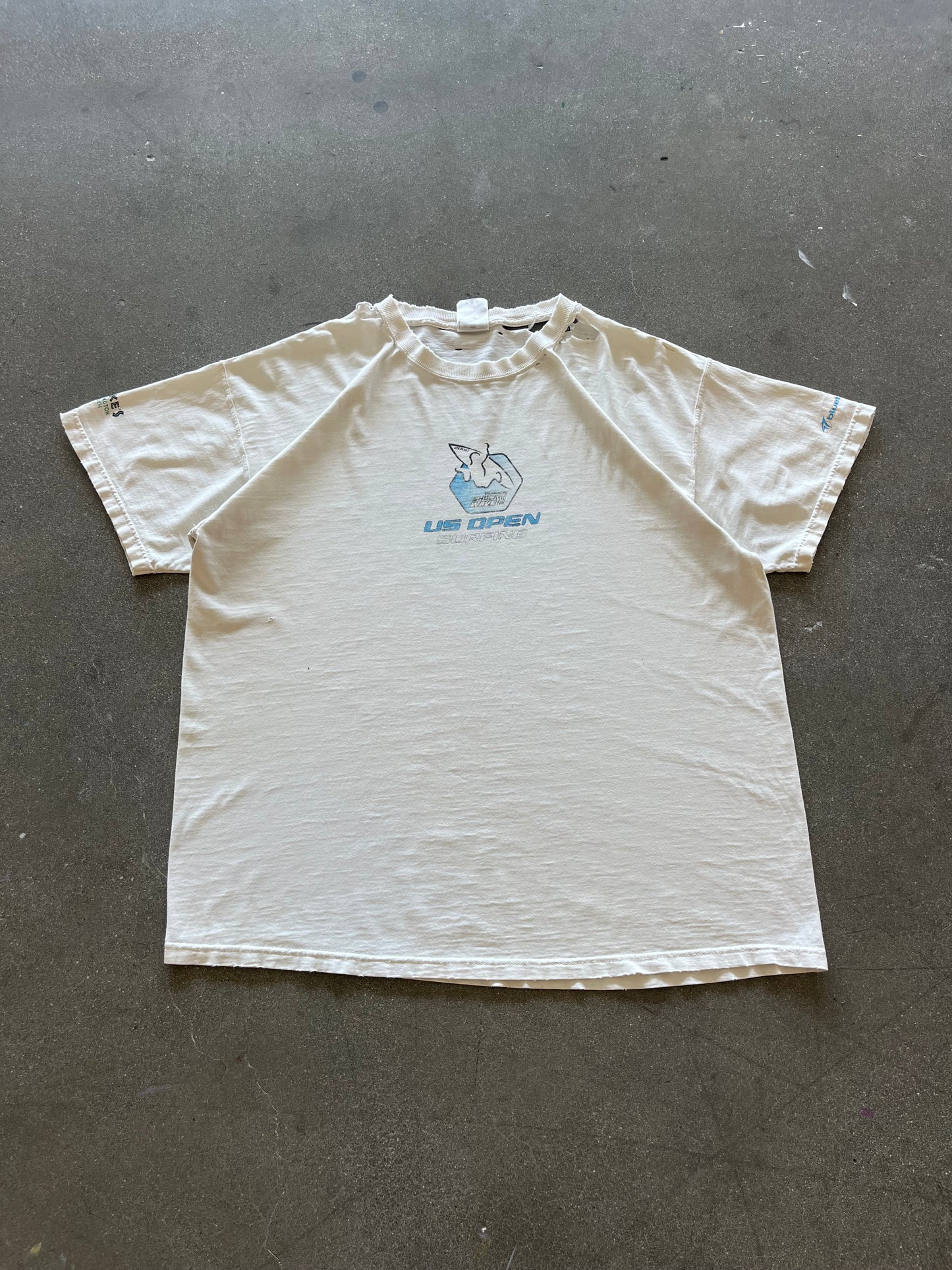 2000’S DISTRESSED “US OPEN” FADED TEE - BOXY L/XL