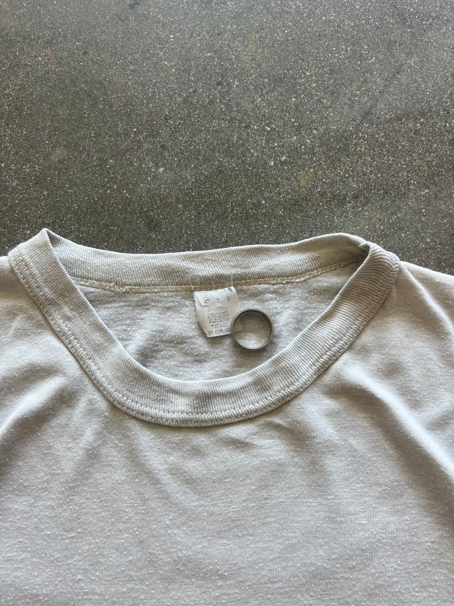 80’S IVORY “SYRACUSE” TEE - S/M
