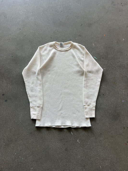 70’S LONG JOHNS CREAM WAFFLE THERMAL - S
