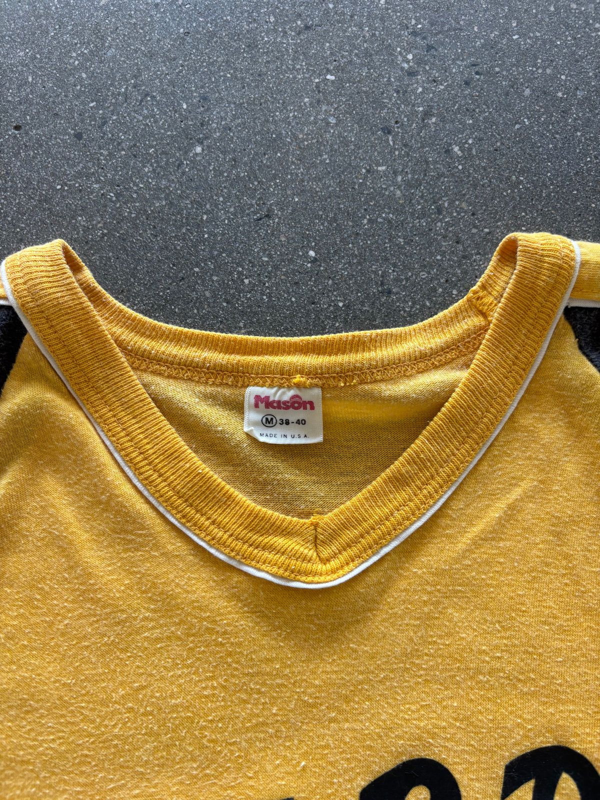60’S YELLOW “BOARD BRUISER” COTTON JERSEY - S/M