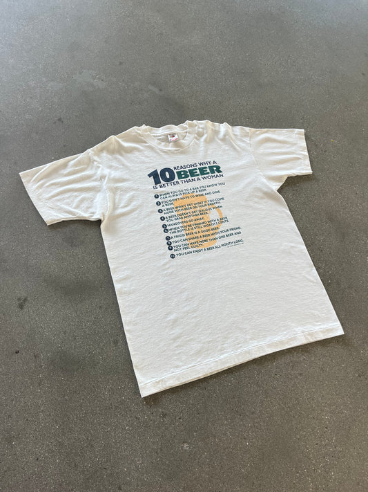 90’S “WHY BEER IS BETTER THAN WOMEN” TEE - XL