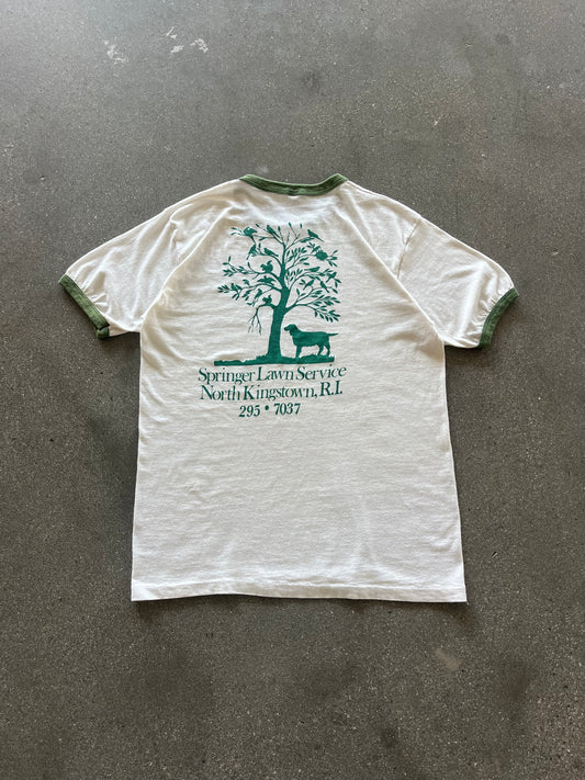 70’S “SPRINGER LAWN SERVICE” RINGER - M